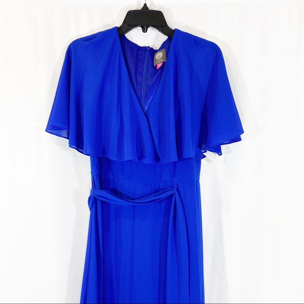 Vince Camuto V-Neck Faux Wrap Maxi Dress - Picture 6 of 12